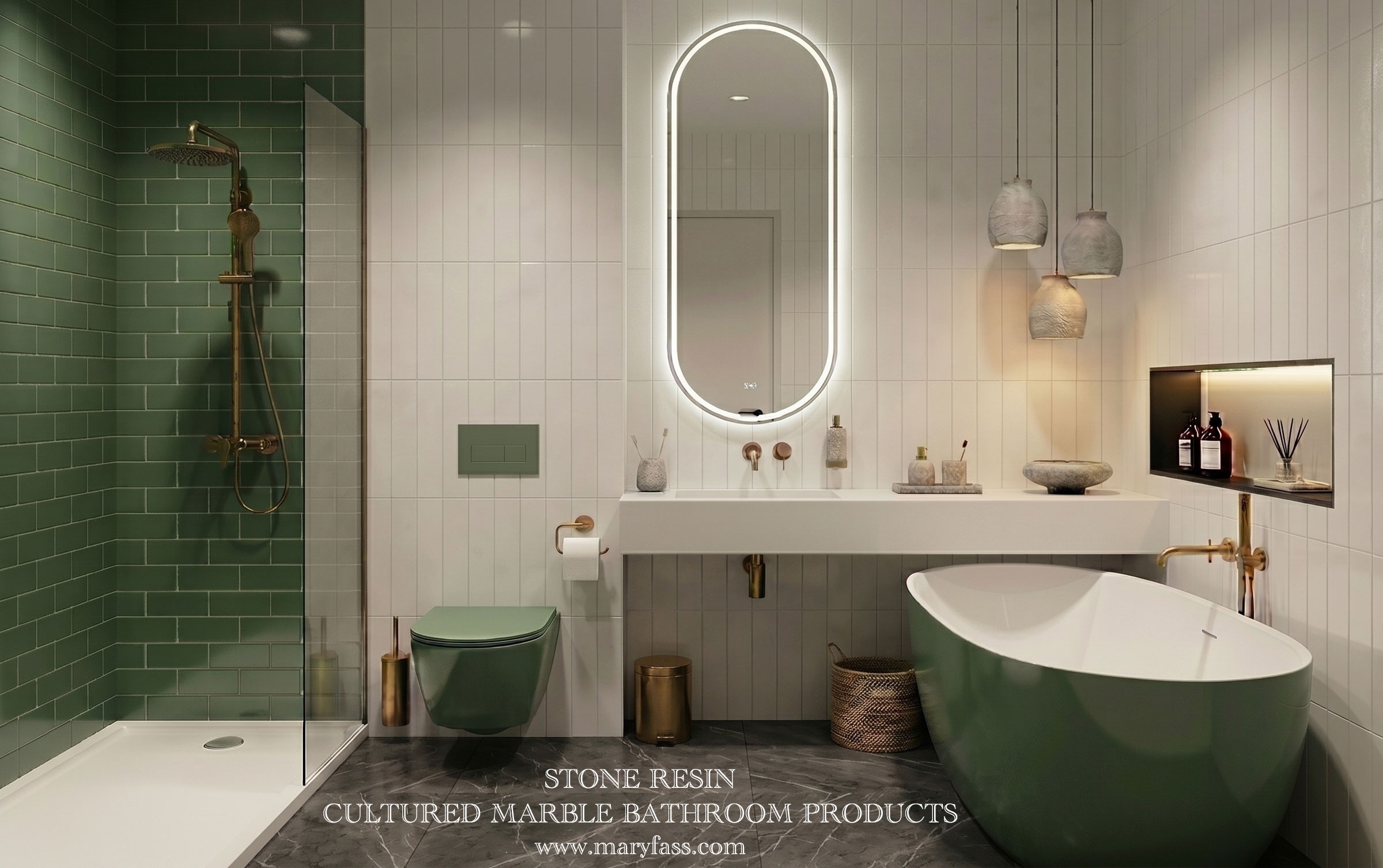 Cultured Marble Bathroom Products Manufacturer in Turkey | Maryfass